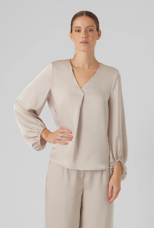 VERO MODA LOVIE LS VENECK TOP