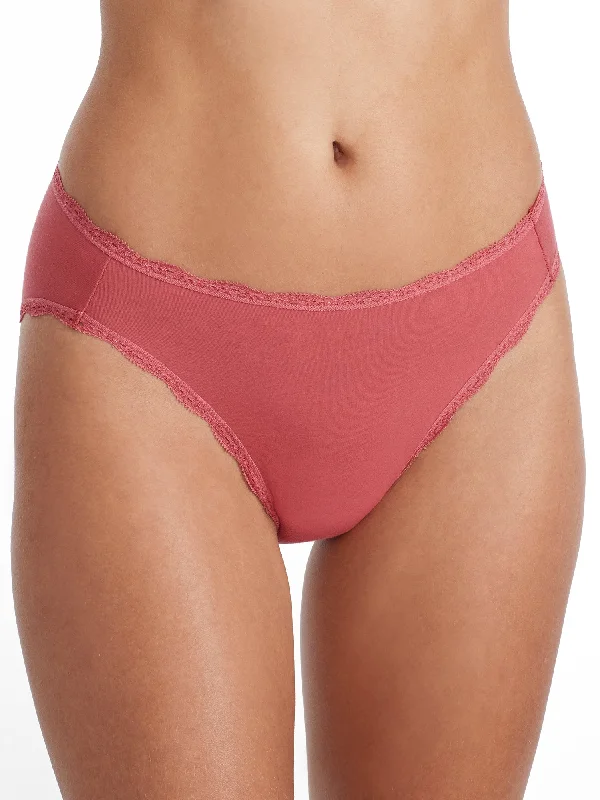b.tempt'd by Wacoal Women's Inspired Eyelet Hi-Cut Brief Polished Women's Silk