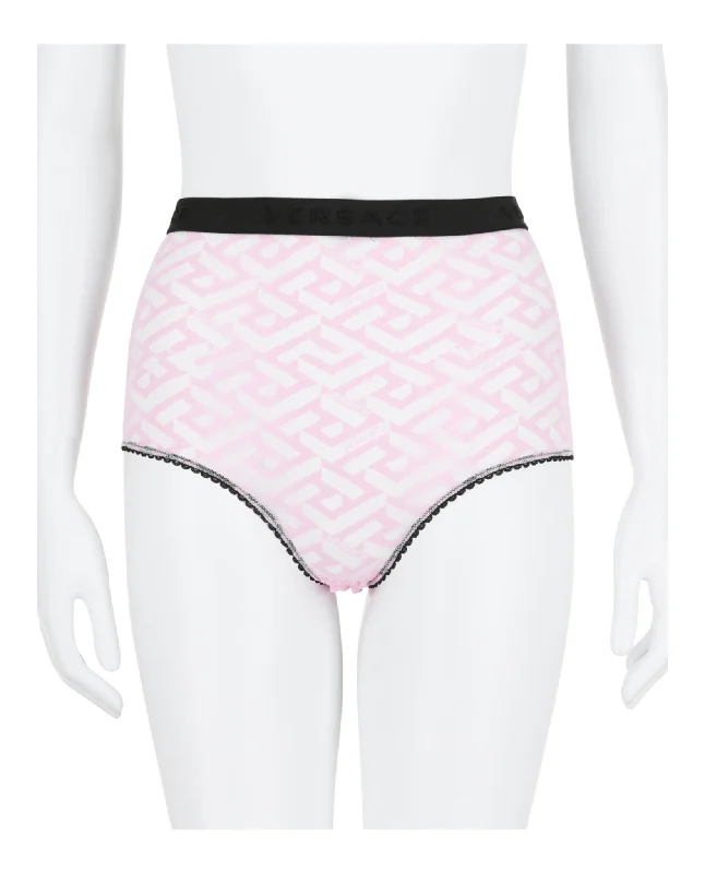 La Greca-Print Tulle Briefs Athletic Women's 