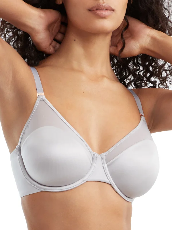 Le Mystere Women's Satin & Mesh Unlined Bra Sustainable Organic