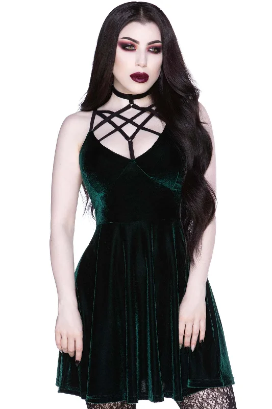 Magica Skater Dress [EMERALD]