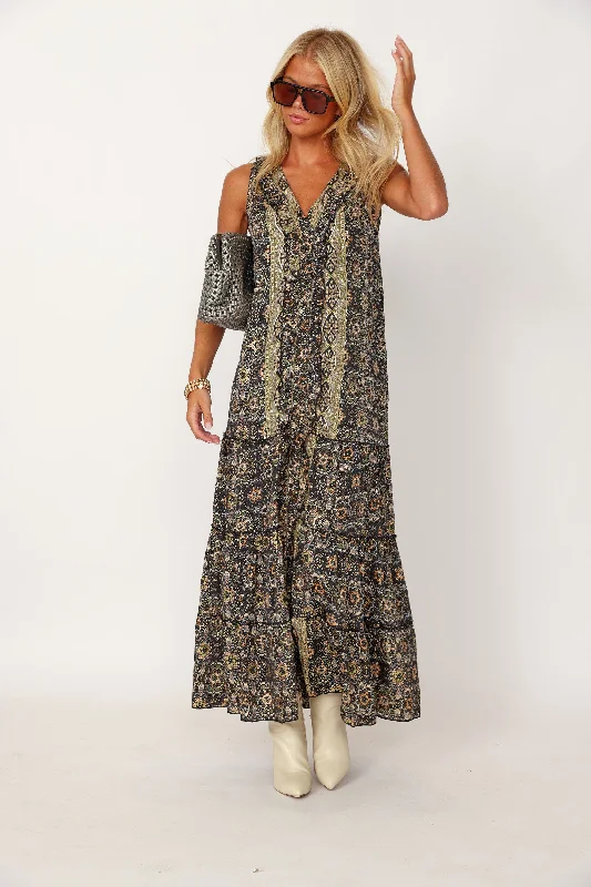 SALE - Melton Printed Maxi Dress