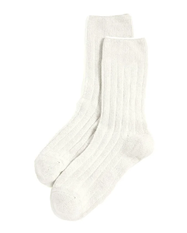 Stems Lux Cashmere & Wool-Blend Crew Sock Gift Box Australian Beach