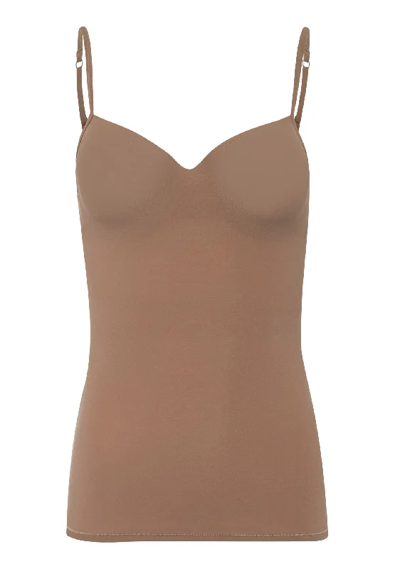 Allure Padded Bra Camisole | Dark Taupe 71462-2882 Compression