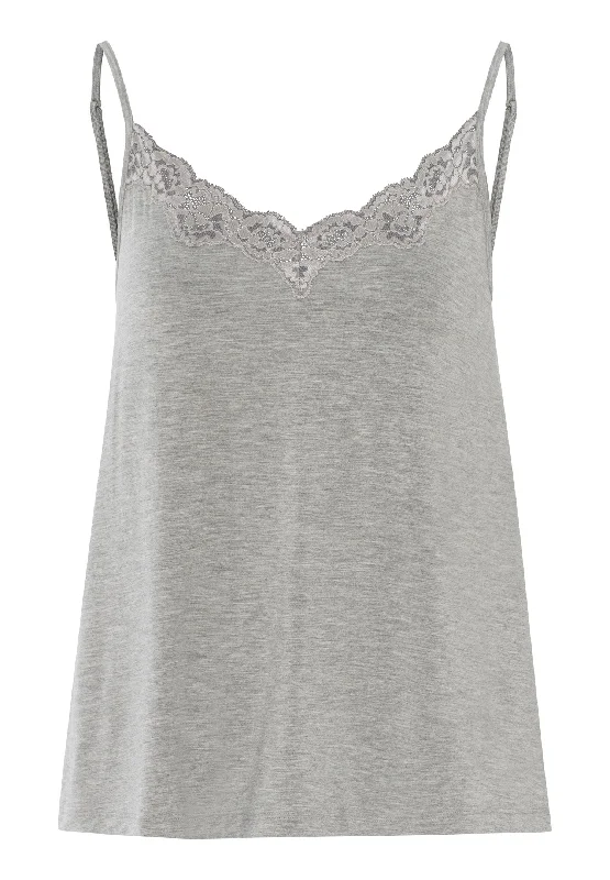 Natural Elegance Camisole | Grey Melange 74904-958 Disco