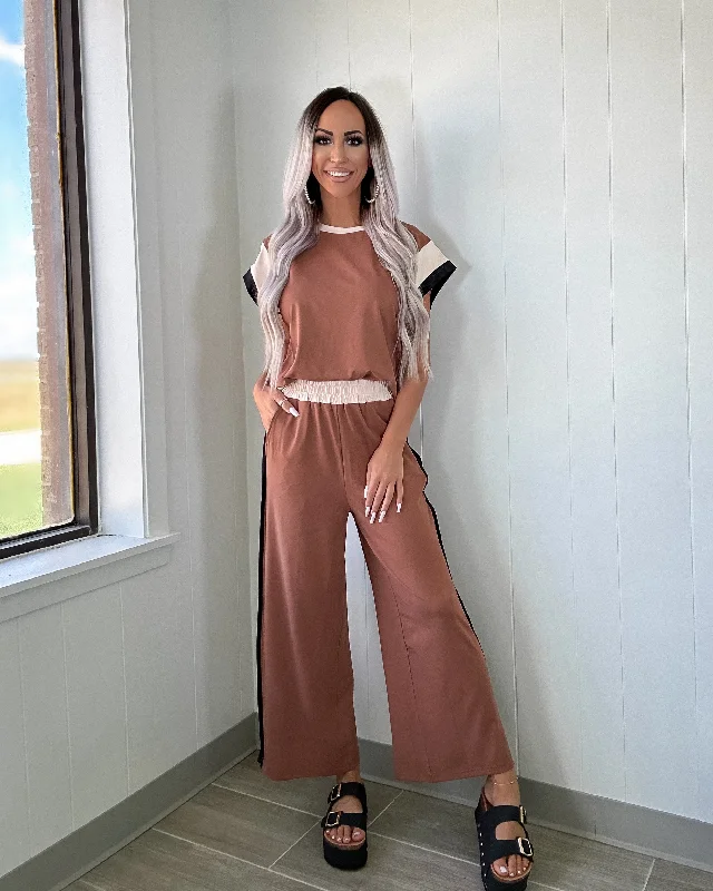 Dream Duo Pants Set - Brown