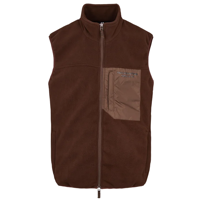 Twelve Sixteen Fleece Gilet Brown Adventure