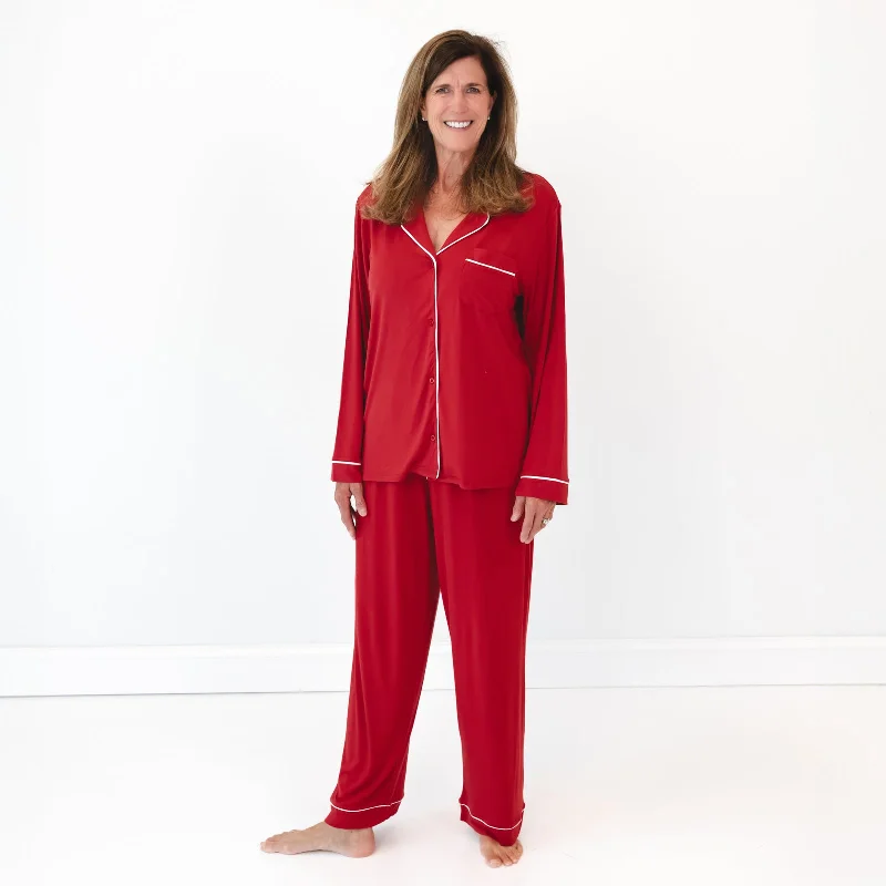 Holiday Red Women's Long Sleeve Pajama Set