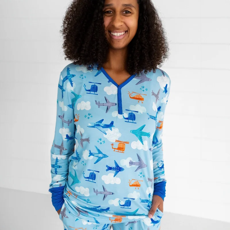 Let's Fly Women's Pajama Top