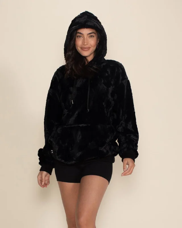 Women's Fur Hoodie | Black Panther