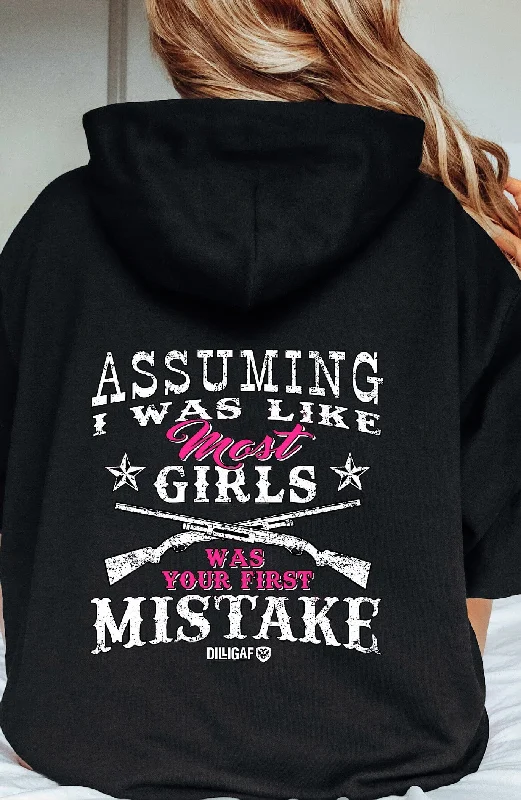 Don't mistake me for most girls Pullover Hoodie British Gentlewoman Style