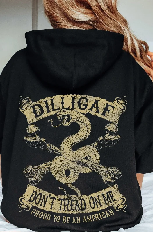Don't Tread on Me Pullover Hoody Bold Women's Animal Print