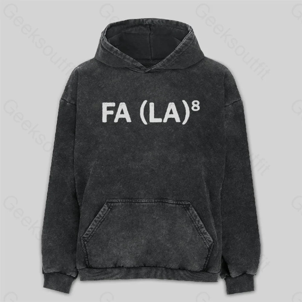 FA (LA)8 Washed Hoodie Feminine Women's Soft 