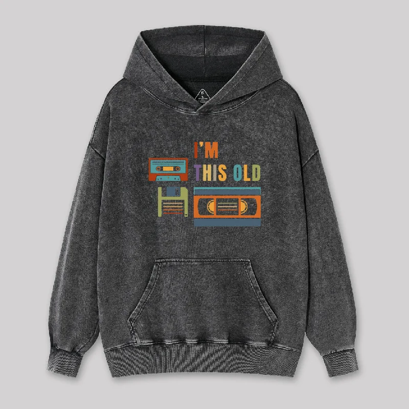 Im This Old Washed Hoodie Dapper Women's Bow - adorned