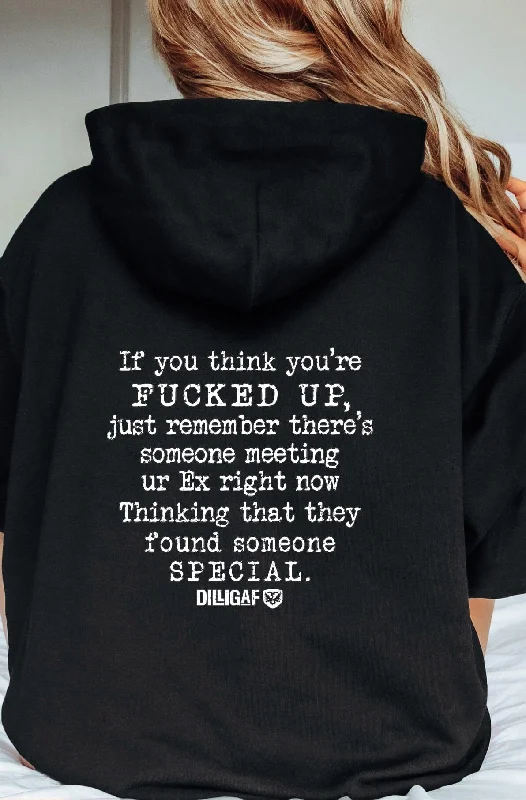 Not that Fucked Up Pullover Hoodie Bohemian Women's Free