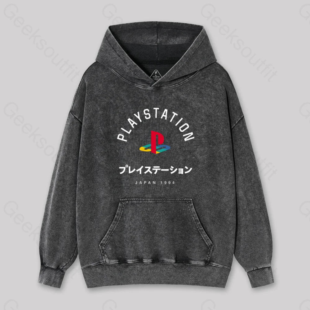 PlayStation Japanese Classic Washed Hoodie Cashmere