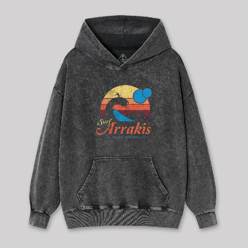 Visit Arrakis Washed Hoodie Confident Women's High - fashion
