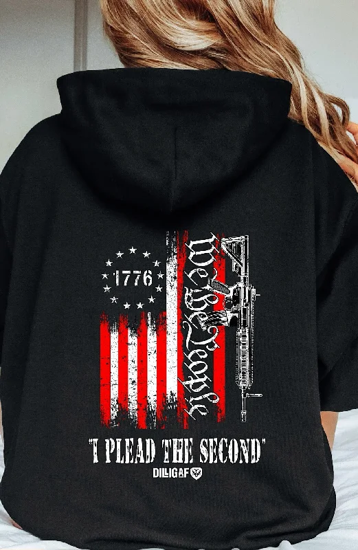 We The People Plead The 2nd Pullover Hoodie Refined Women's Velvet